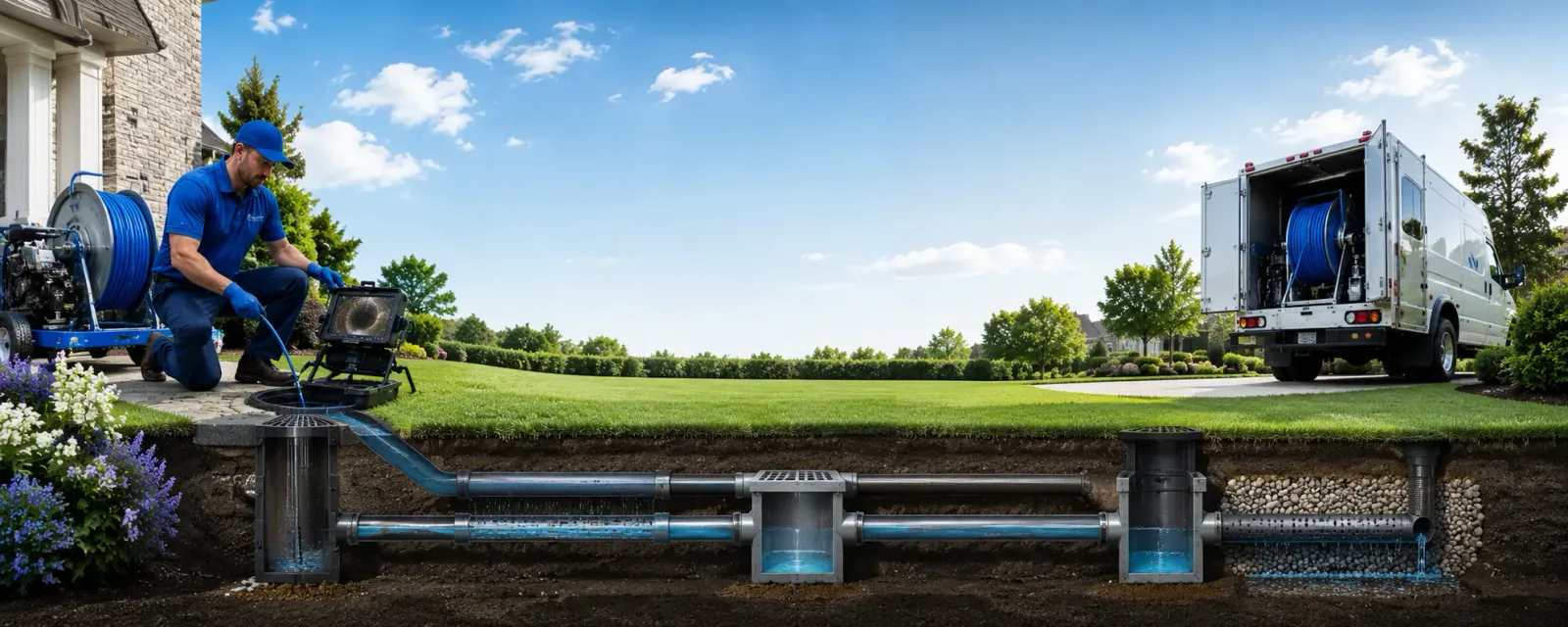Outdoor drain cleaning information for Black Hawk, SD